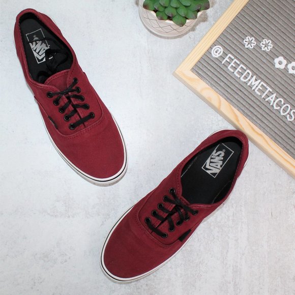Vans Shoes - Vans Burgundy Red Sneakers Women's 10 Men's 8.5